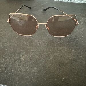 Rose gold with pink lenses Jimmy Choo sunglasses